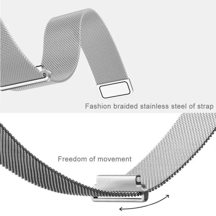 AW3003B_8.webp Watch Loop Magnetic Closure Clasp Stainless Steel Watchband for Samsung Gear S2 Classic / S2 - Image 10