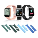 For Apple Watch Series 7 41mm / 6 & SE & 5 & 4 40mm / 3 & 2 & 1 38mm Silicone Watch Band - Image 2