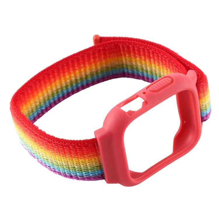 AW3453RB_2.webp For Apple Watch Ultra 49mm&Watch Ultra 2 49mm / Series 10 46mm / 9&8&7 45mm / SE 3&SE 2&6&SE&5&4 44mm / 3&2&1 42mm Nylon Watch Band with Hook and Loop Fastener - Image 4