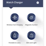 ROCK W26 Portable Magnetic Wireless Charger for Huawei Watch GT / GT2 / Honor Magic Type-C Interface - Image 4