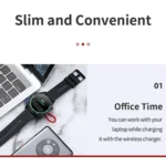 ROCK W26 Portable Magnetic Wireless Charger for Huawei Watch GT / GT2 / Honor Magic Type-C Interface - Image 5
