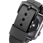 DUX DUCIS Fashion Woven Pattern Top-grain Leather Wrist Watch Band for Apple Watch Series 8&7 45mm / SE 2&6&SE&5&4 44mm / 3&2&1 42mm - Image 4