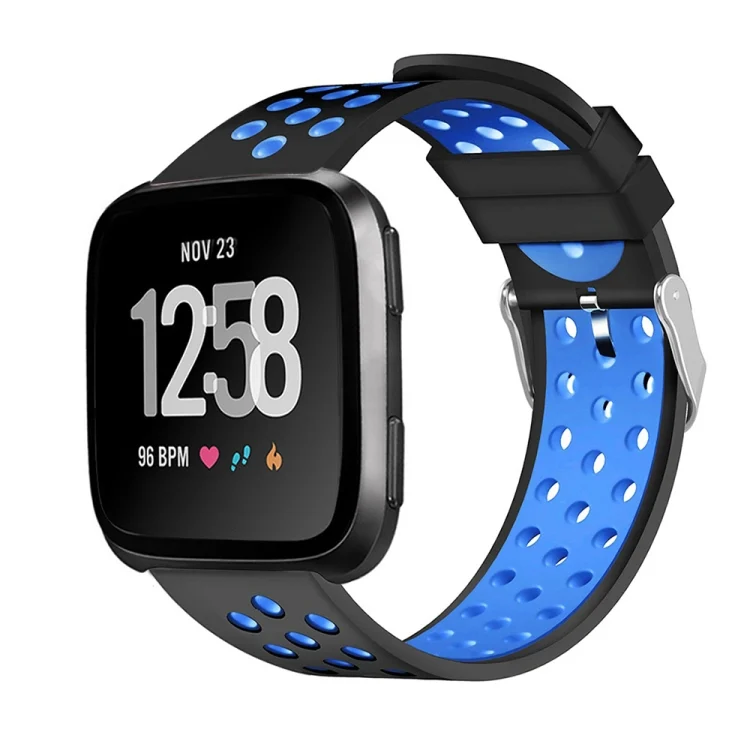 AW7896BL_1.webp For Fitbit Versa Simple Fashion Silicone Watch Band - Image 3