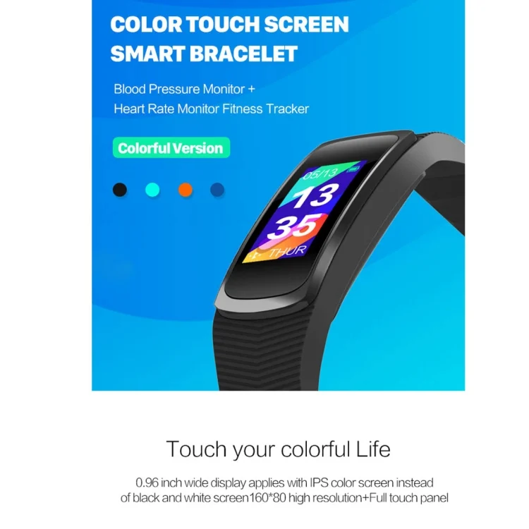 CA0105B_2.webp SMA-B3 Fitness Tracker 0.96 inch Bluetooth Smart Bracelet, IP67 Waterproof, Support Activity Traker / Heart Rate Monitor / Blood Pressure Monitor / Remote Capture - Image 4