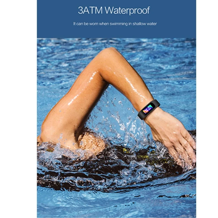 CA0105B_7.webp SMA-B3 Fitness Tracker 0.96 inch Bluetooth Smart Bracelet, IP67 Waterproof, Support Activity Traker / Heart Rate Monitor / Blood Pressure Monitor / Remote Capture - Image 9