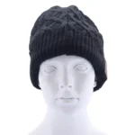 Wavy Textured Knitted Bluetooth Headset Warm Winter Beanie Hat with Mic for Boy & Girl & Adults - Image 3