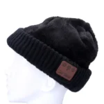 Wavy Textured Knitted Bluetooth Headset Warm Winter Beanie Hat with Mic for Boy & Girl & Adults - Image 4