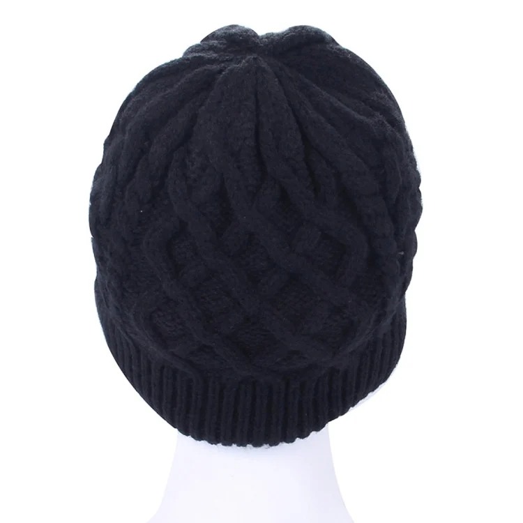 CA0239B_4.webp Wavy Textured Knitted Bluetooth Headset Warm Winter Beanie Hat with Mic for Boy & Girl & Adults - Image 5