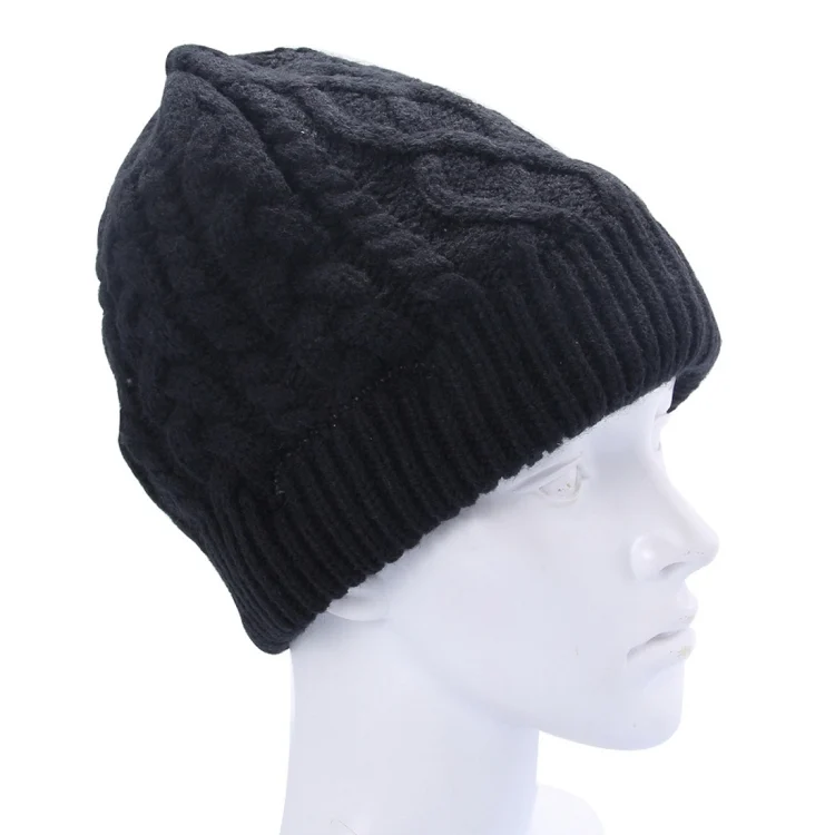 CA0239B_5.webp Wavy Textured Knitted Bluetooth Headset Warm Winter Beanie Hat with Mic for Boy & Girl & Adults - Image 6