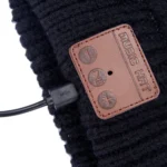 Wavy Textured Knitted Bluetooth Headset Warm Winter Beanie Hat with Mic for Boy & Girl & Adults - Image 7