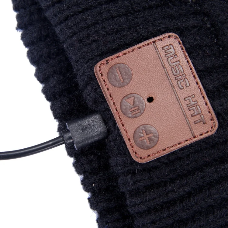 CA0239B_6.webp Wavy Textured Knitted Bluetooth Headset Warm Winter Beanie Hat with Mic for Boy & Girl & Adults - Image 7
