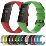 Diamond Pattern Silicone Watch Band for Fitbit Charge 3, Size: 210x18mm - Image 2