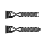 X-shaped Diamond-studded Metal Steel Watch Band for Fitbit Charge 3 - Image 4