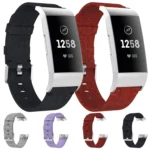 Woven Vanvas Nylon Watch Band for Fitbit Charge 3 - Image 2