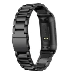 Three Beads Slingshot Buckle Solid Stainless Steel Watch Band for Fitbit Charge 3 - Image 5