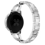 X-shaped Diamond Stainless Steel Wrist Strap WatchBand for Galaxy Watch Active 20mm - Image 5