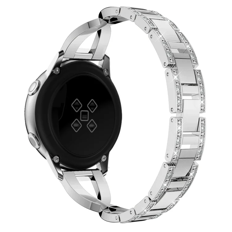 CA0407S_3.webp X-shaped Diamond Stainless Steel Wrist Strap WatchBand for Galaxy Watch Active 20mm - Image 5