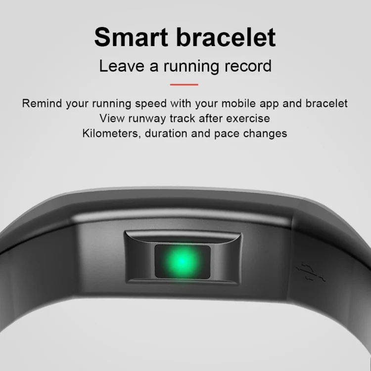 CA0451B_4.webp CK17S 0.96 inches IPS Screen Smart Bracelet IP67 Waterproof, Support Call Reminder / Heart Rate Monitoring / Blood Pressure Monitoring / Sleep Monitoring - Image 5
