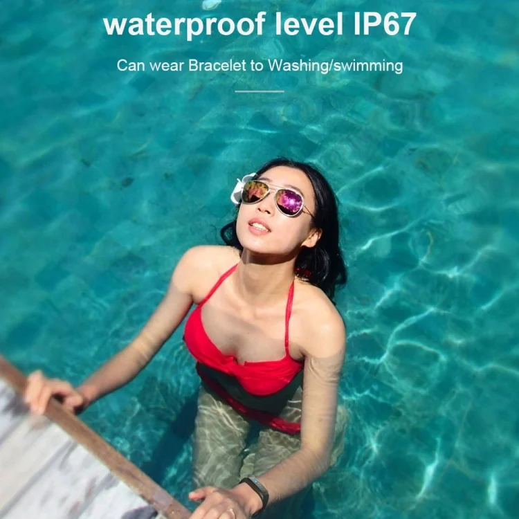 CA0451B_9.webp CK17S 0.96 inches IPS Screen Smart Bracelet IP67 Waterproof, Support Call Reminder / Heart Rate Monitoring / Blood Pressure Monitoring / Sleep Monitoring - Image 10