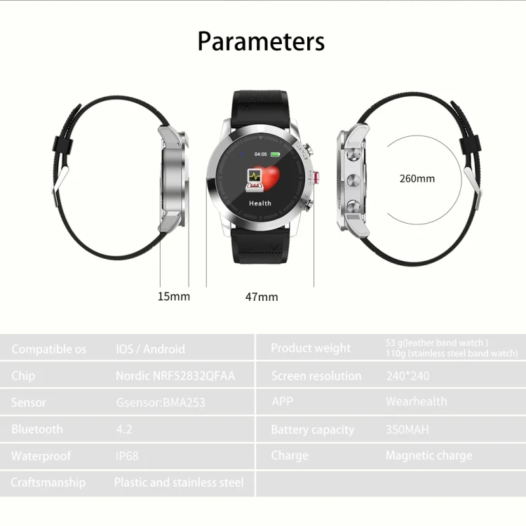CA0463B_10.webp DTNO.1 S10 1.3 inches TFT Color Screen Smart Bracelet IP68 Waterproof, Silicone Watchband, Support Call Reminder /Heart Rate Monitoring /Sleep Monitoring /Multi-sport Mode - Image 11