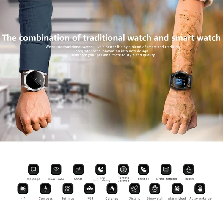 CA0463B_3.webp DTNO.1 S10 1.3 inches TFT Color Screen Smart Bracelet IP68 Waterproof, Silicone Watchband, Support Call Reminder /Heart Rate Monitoring /Sleep Monitoring /Multi-sport Mode - Image 4