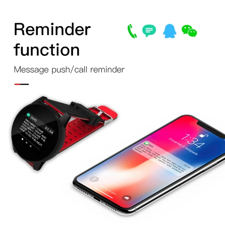 CA0474G_11.webp KY108 1.3 inches 240x240 Resolution Smart Bracelet IP67 Waterproof, Support Call Reminder /Heart Rate Monitoring /Sleep Monitoring /Blood Pressure Monitoring /Blood Oxygen Monitoring - Image 12