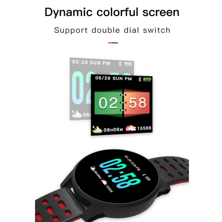 CA0474G_2.webp KY108 1.3 inches 240x240 Resolution Smart Bracelet IP67 Waterproof, Support Call Reminder /Heart Rate Monitoring /Sleep Monitoring /Blood Pressure Monitoring /Blood Oxygen Monitoring - Image 3