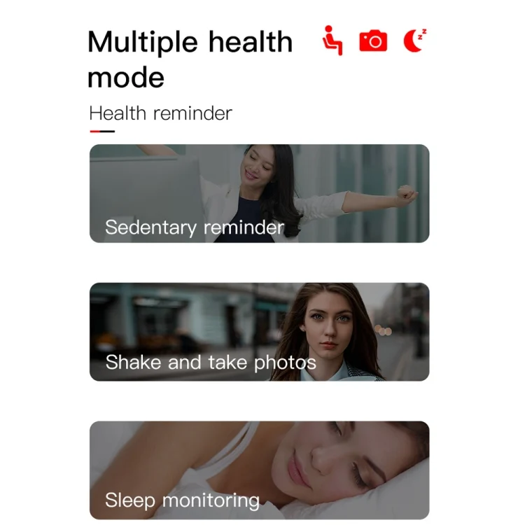 CA0474G_9.webp KY108 1.3 inches 240x240 Resolution Smart Bracelet IP67 Waterproof, Support Call Reminder /Heart Rate Monitoring /Sleep Monitoring /Blood Pressure Monitoring /Blood Oxygen Monitoring - Image 10