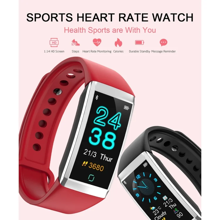 CA0545B_3.webp TD19 1.14 inches IPS Screen Smart Bracelet IP67 Waterproof, Support Call Reminder / Heart Rate Monitoring / Blood Pressure Monitoring / Sleep Monitoring /  Remote Camera - Image 4