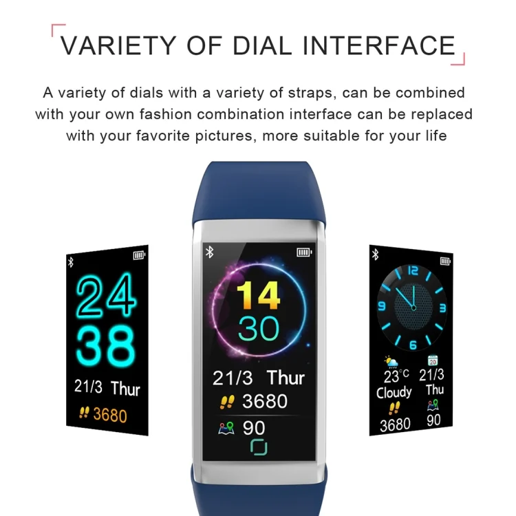 CA0545B_4.webp TD19 1.14 inches IPS Screen Smart Bracelet IP67 Waterproof, Support Call Reminder / Heart Rate Monitoring / Blood Pressure Monitoring / Sleep Monitoring /  Remote Camera - Image 5