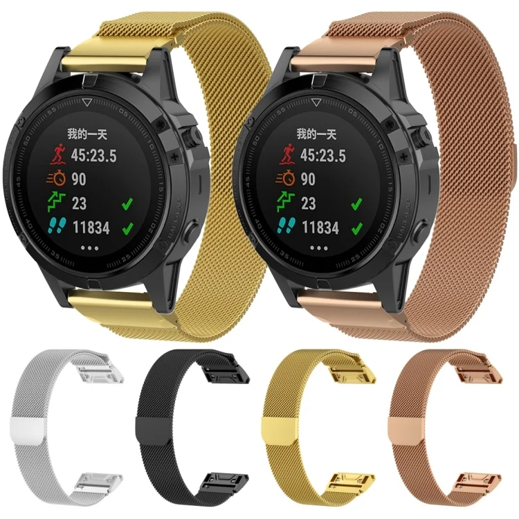 CA0611_B1.webp For Garmin Fenix 6X Milanese Watch Band - Image 2