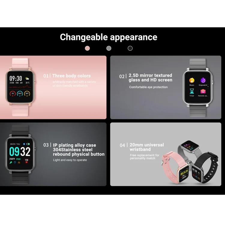 CA0615_B3.webp SMA-F1 1.3 inch TFT Full Touch Screen IP68 Waterproof Smart Sports Watch, Support Dynamic Heart Rate & Blood Pressure & Sleep Detection / Bluetooth / Alarm Clock / Photo Control - Image 4