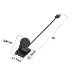 For Amazfit A1918 Portable Smart Watch Cradle Plastic Vertical Seat Charger USB Charging Cable, Lenght: 1m - Image 10