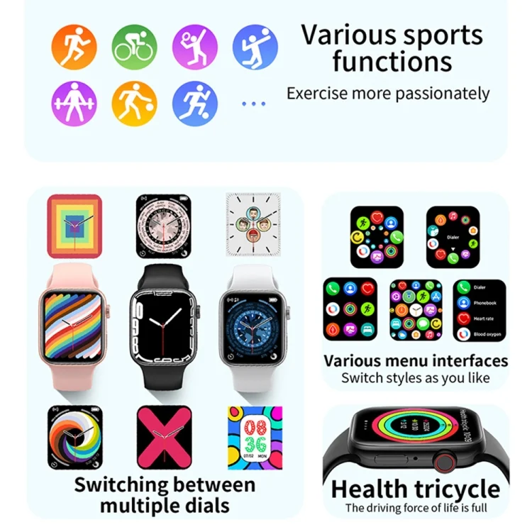 CA0831_B3.webp T900 PRO MAX L BIG 1.92 inch Large Screen Waterproof Smart Watch, Support Heart Rate / Blood Pressure / Oxygen / Multiple Sports Modes - Image 4