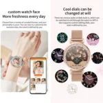 KC06 Women Menstrual Period Smart Watch Bracelet, Blood Pressure / Heart Rate Monitoring, Silicone Strap - Image 6