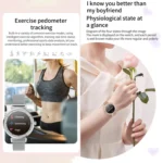 KC06 Women Menstrual Period Smart Watch Bracelet, Blood Pressure / Heart Rate Monitoring, Silicone Strap - Image 7