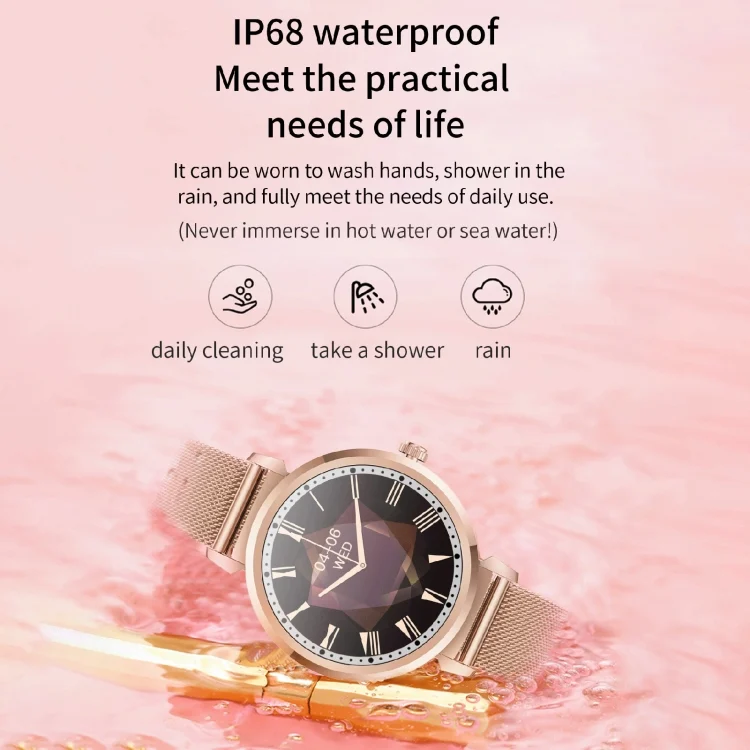 CA0835_B7.webp KC06 Women Menstrual Period Smart Watch Bracelet, Blood Pressure / Heart Rate Monitoring, Silicone Strap - Image 8