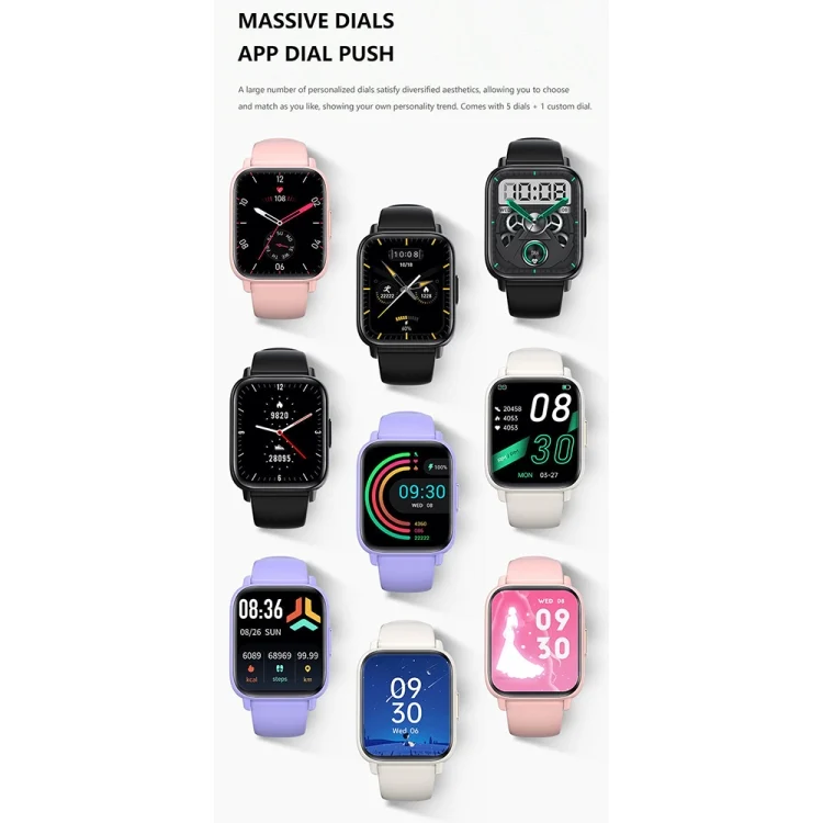 CA0837_B4.webp DM60 1.83 inch Waterproof Smart Watch, Support Body Temperature Monitoring / Heart Rate / Blood Oxygen / Blood Pressure Monitoring - Image 5