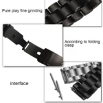 For Samsung Gear S2 Classic Smart Watch Butterfly Buckle 3 Beads Stainless Steel Watchband - Image 12