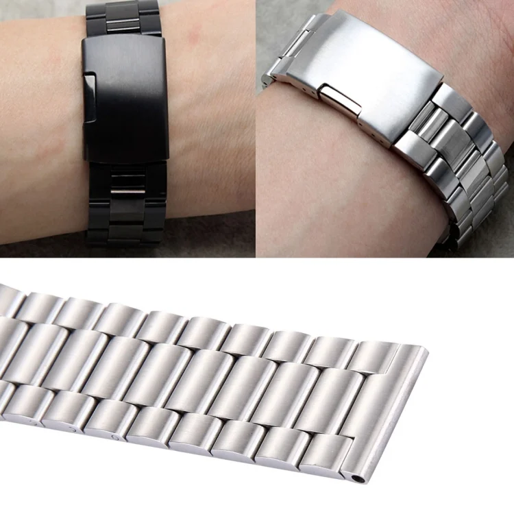 CA1208B_9.webp For Samsung Gear S2 Classic Smart Watch Butterfly Buckle 3 Beads Stainless Steel Watchband - Image 11