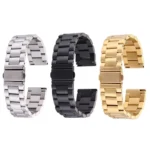 For Samsung Gear S2 Classic Smart Watch Butterfly Buckle 3 Beads Stainless Steel Watchband - Image 2