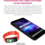 CHIGU C1Plus Fitness Tracker 0.96 inch IPS Screen Smartband Bracelet, IP67 Waterproof, Support Sports Mode / Blood Pressure / Sleep Monitor / Heart Rate Monitor / Fatigue Monitor / Sedentary Reminder - Image 12