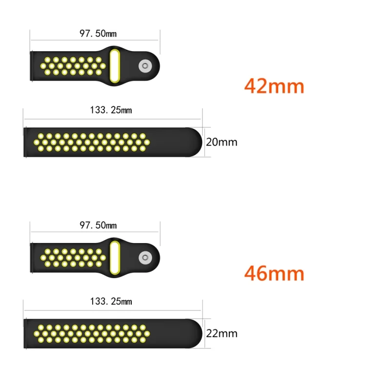 CA1479BW_2.webp Double Color Watch Band for Galaxy Watch 46mm - Image 4