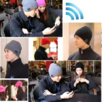 Square Textured Knitted Bluetooth Headset Warm Winter Hat with Mic for Boy & Girl & Adults - Image 9