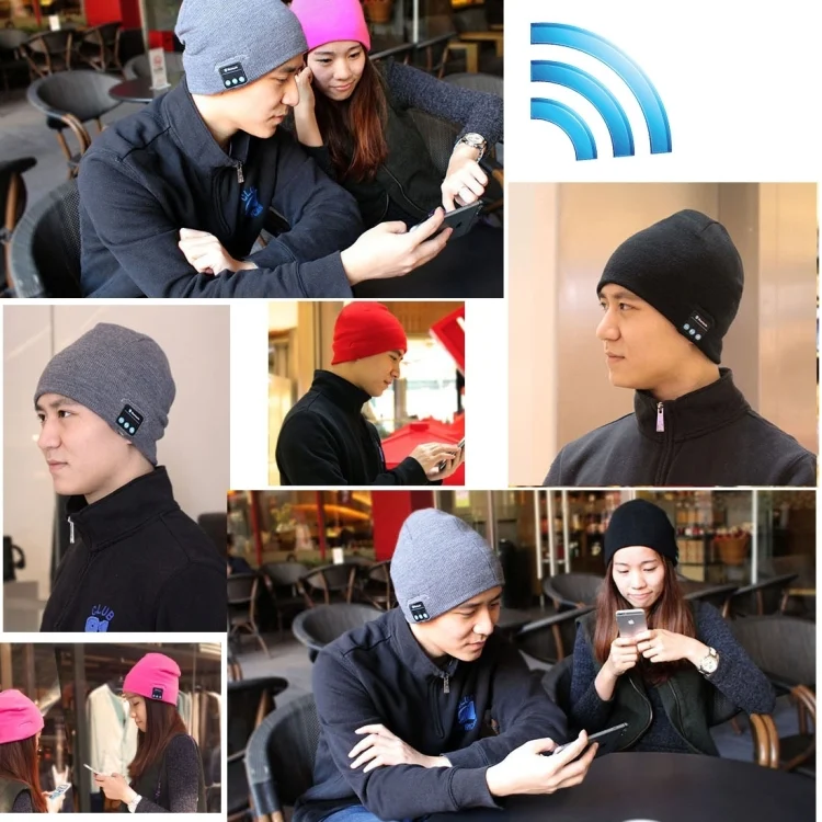 CA1691B_8.webp Square Textured Knitted Bluetooth Headset Warm Winter Hat with Mic for Boy & Girl & Adults - Image 9