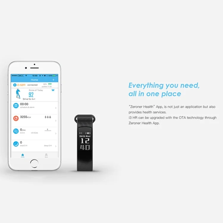 CA2024B_7.webp IWOWN i3 HR 0.96 inch OLED Display Bluetooth 4.0 Smart Bracelet - Image 8