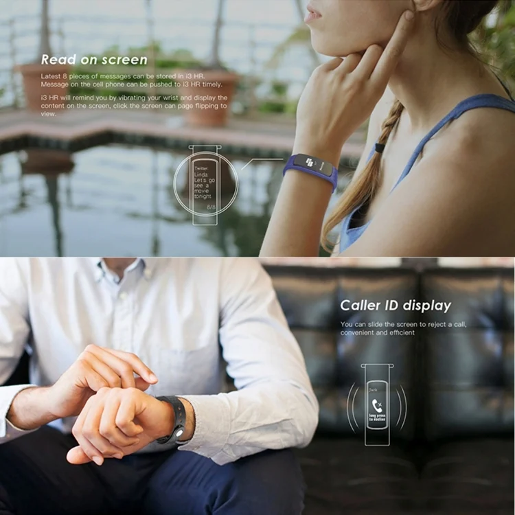 CA2024B_9.webp IWOWN i3 HR 0.96 inch OLED Display Bluetooth 4.0 Smart Bracelet - Image 10