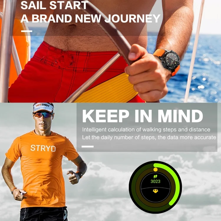 CA2772E_8.webp S3 1.39 inch OLED Screen Display Bluetooth Smart Watch, IP67 Waterproof, Support Compass / Heart Rate Monitor / SIM Card / GPS Navigation, Compatible with Android and iOS Phones - Image 10