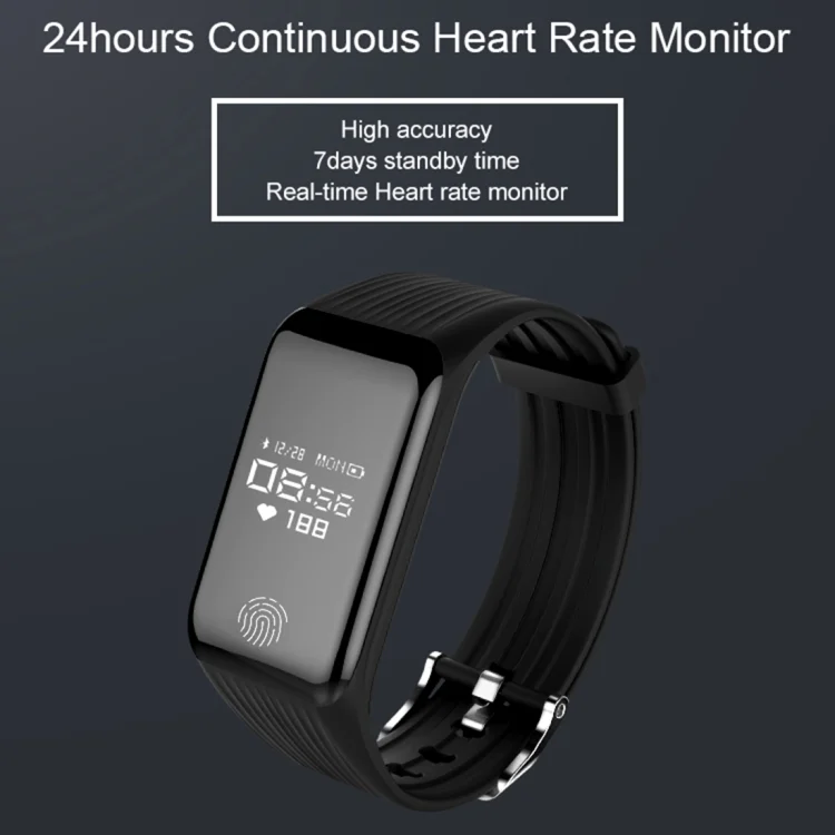 CA3214B_2.webp TLW B3 Fitness Tracker 0.66 inch OLED Screen Wristband Smart Bracelet, IP67 Waterproof, Support Sports Mode / Continuous Heart Rate Monitor / Sleep Monitor / Information Reminder - Image 3