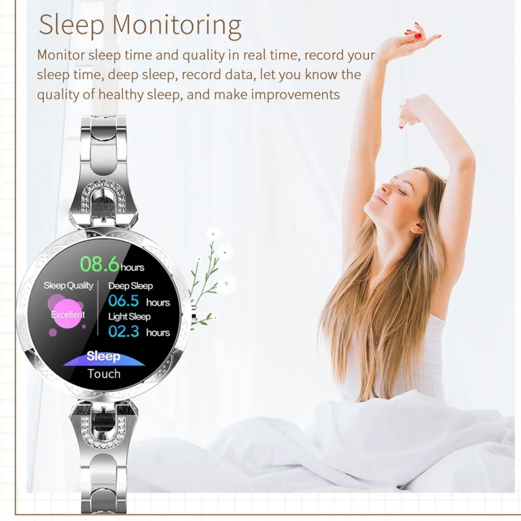 CA4589L_17.webp AK15 Fashion Smart Female Bracelet, 1.08 inch Color LCD Screen, IP67 Waterproof, Support Heart Rate Monitoring / Sleep Monitoring / Remote Photography - Image 18